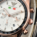 Relógio Emporio Armani Team Itália - Pulseira de Couro