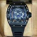 Relógio Richard Mille RM 052 Skull - Pulseira de Silicone
