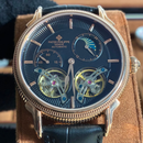 Relógio Patek Philippe Fases da Lua - Pulseira de Couro