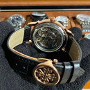 Relógio Patek Philippe Fases da Lua - Pulseira de Couro