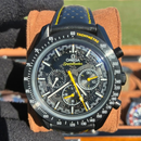 Relógio Omega Speedmaster "Dark Side of the Moon" - Pulseira de Couro