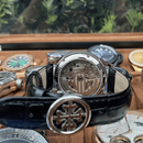Relógio Patek Philippe Fases da Lua - Pulseira de Couro